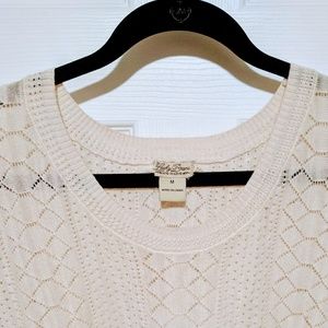 Lucky Cuffed Knit Short Sleeve Top